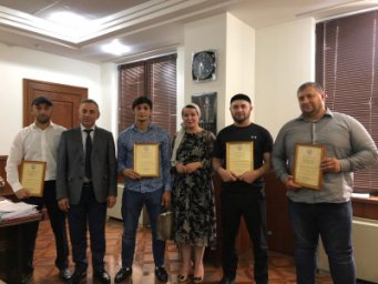 В Правительстве РИ прошло чествование новоиспеченного Чемпиона Европы Руслана Албогачиева